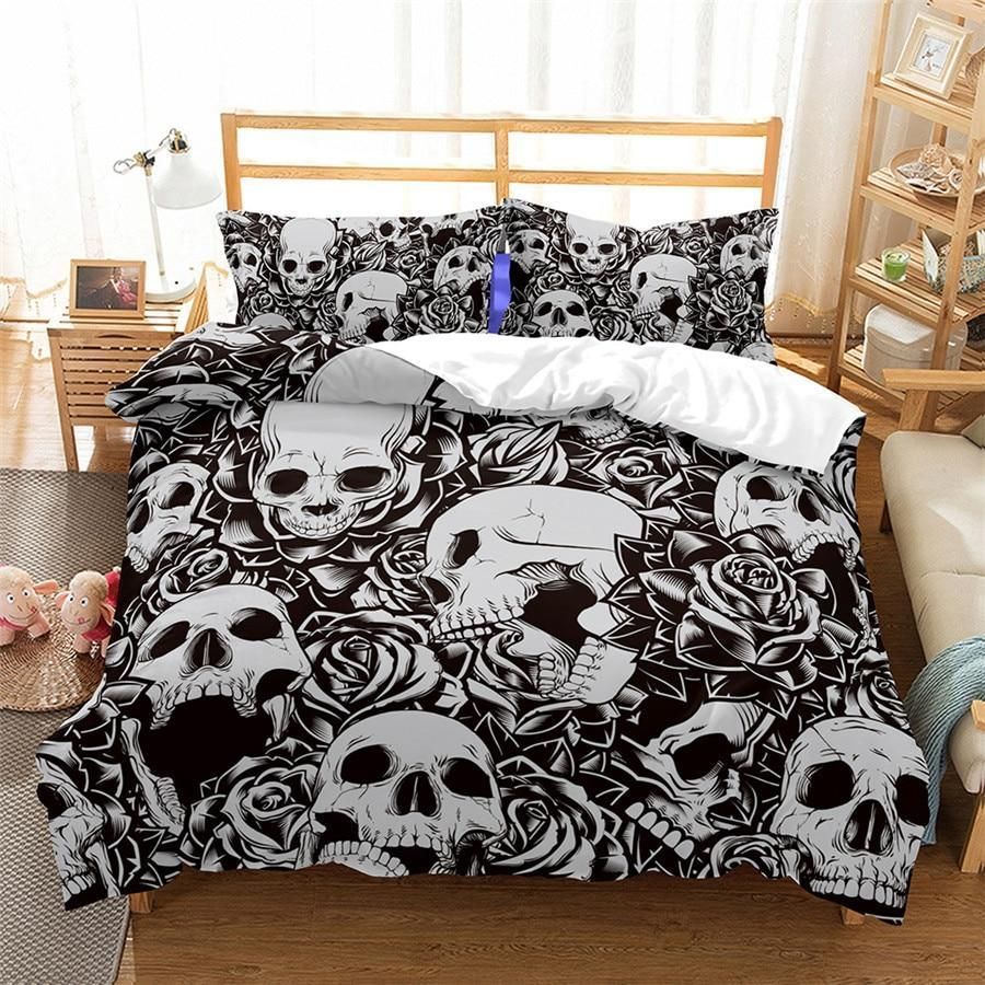 3d Print Skull Bedding Set