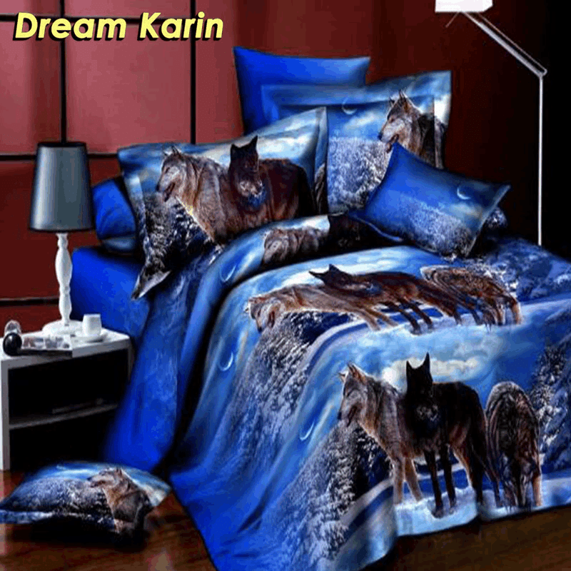 3d Printed Duvet Cover Sets Animal Wolf Bedding Set