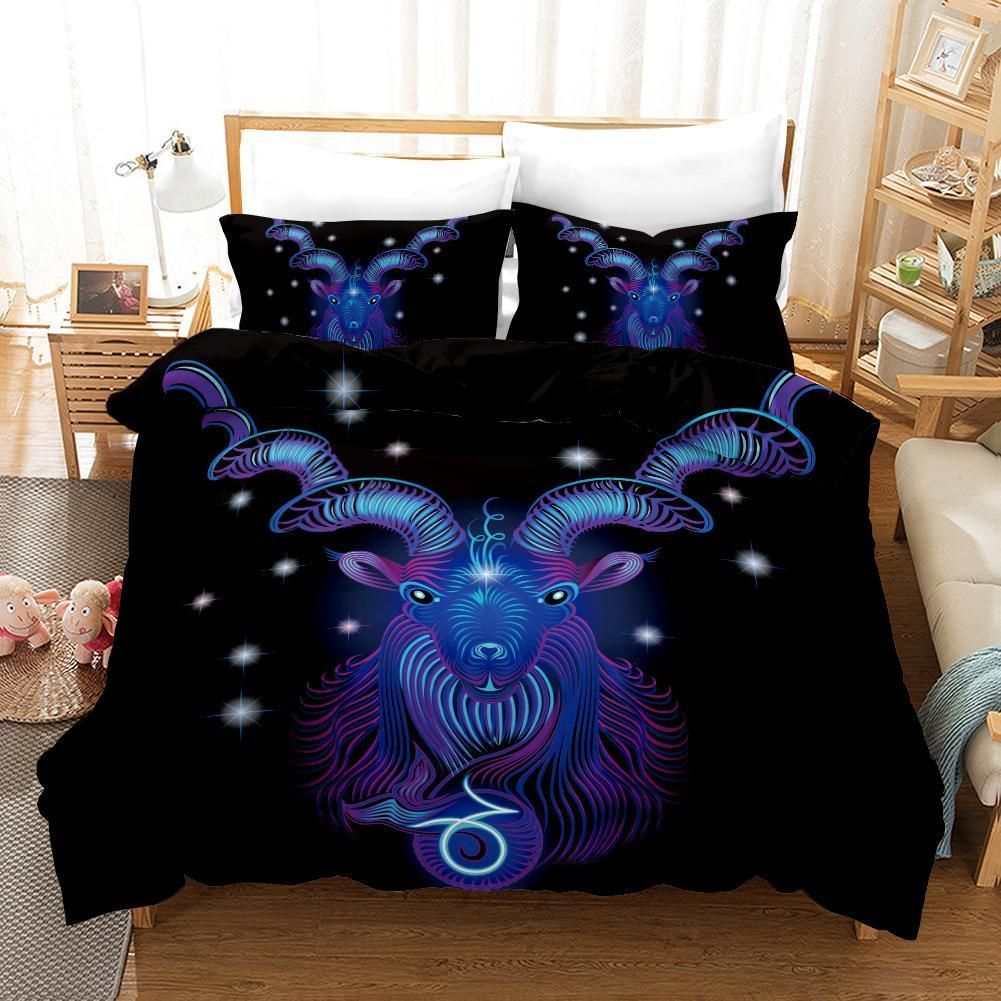 3d Scorpio Dark Blue Bedding Set