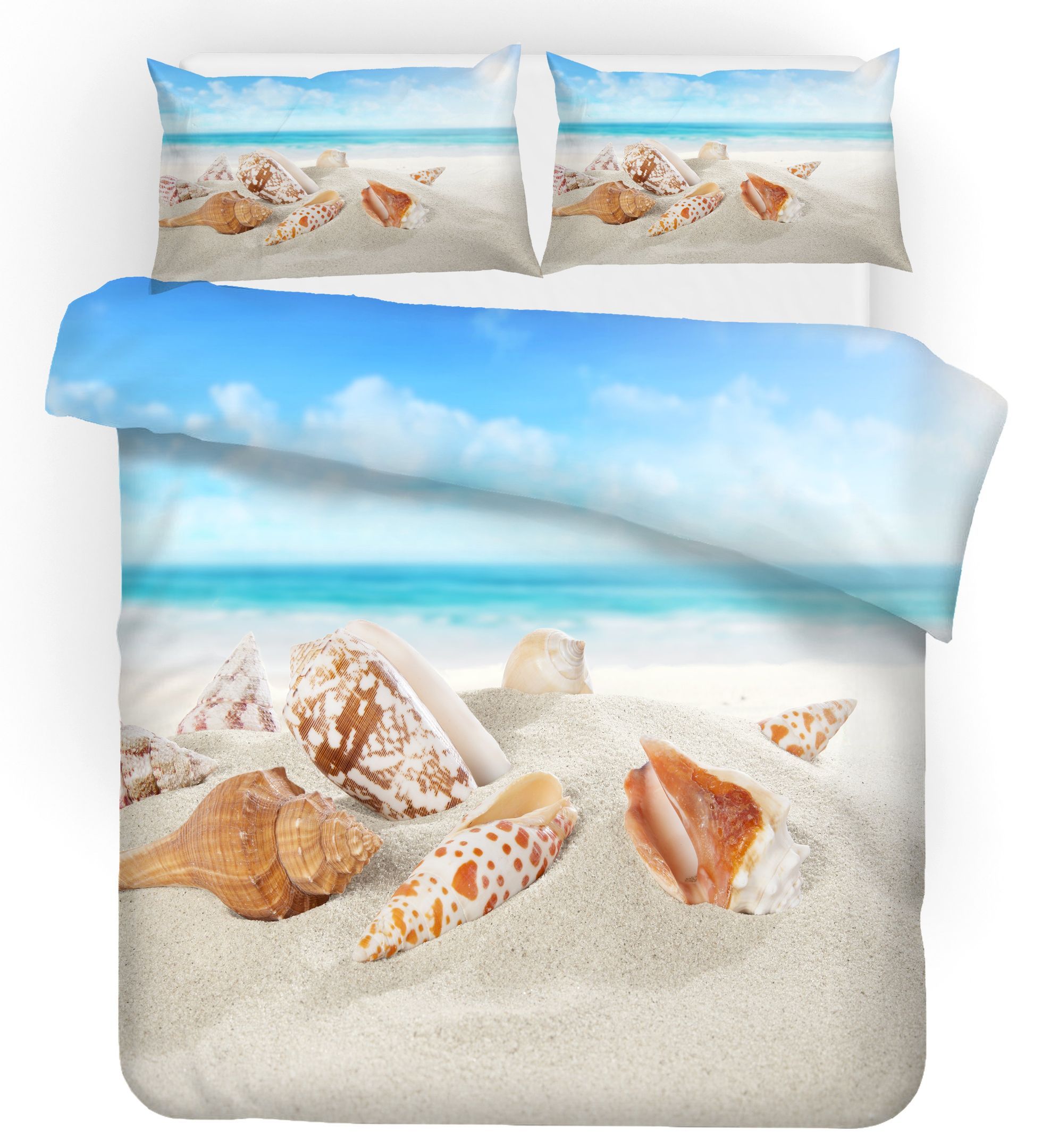3d Sea Beach Conch Bedding Set