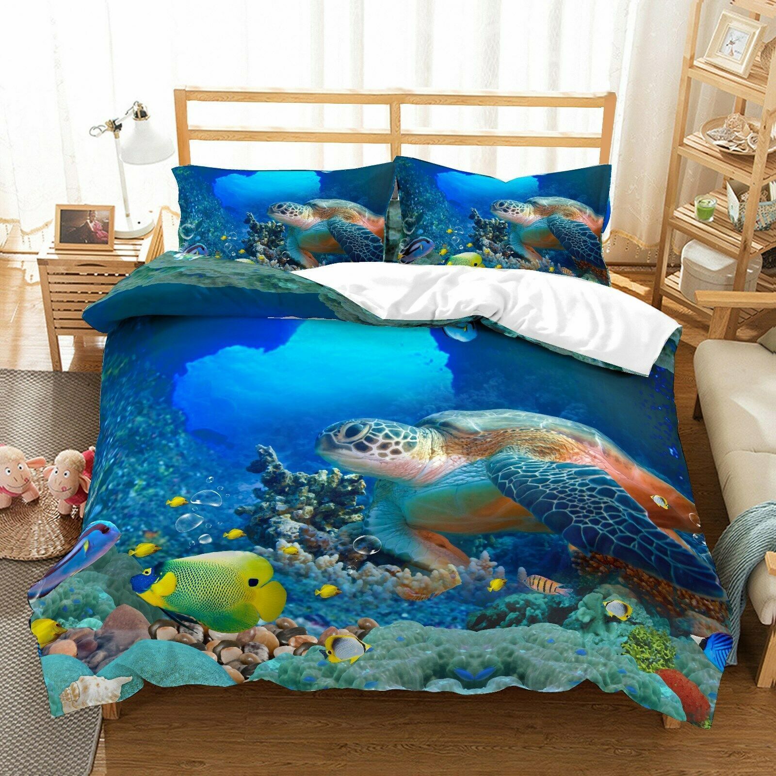 3d Sea Turtle Bedding Set