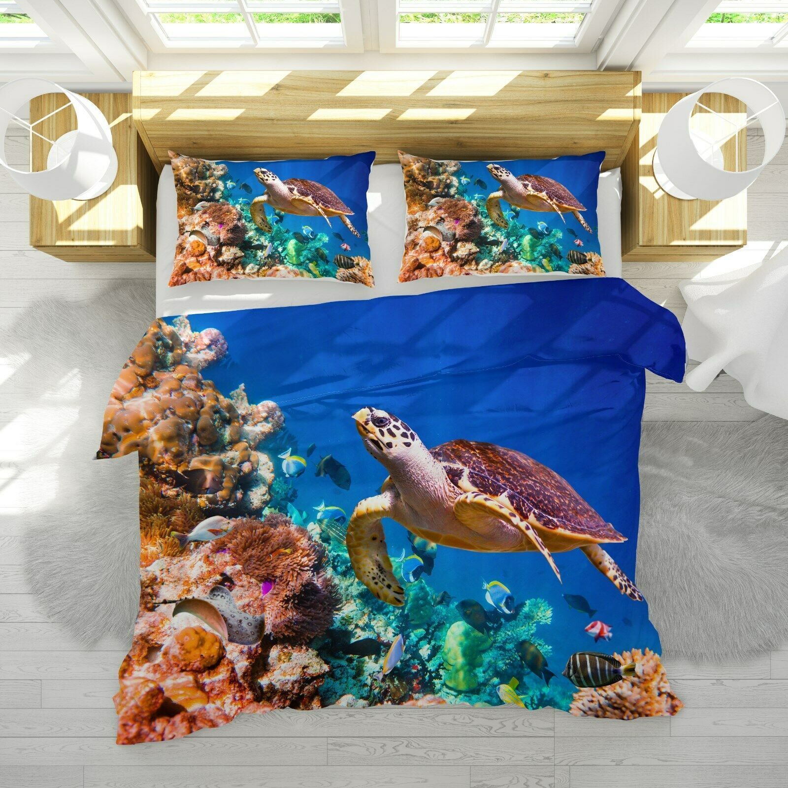 3d Sea Turtle Bedding Set