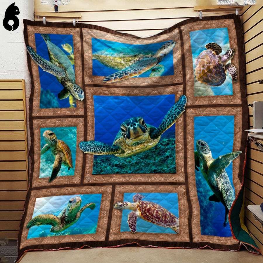 3D Sea Turtle Quilt Blanket Dhc191231Vt