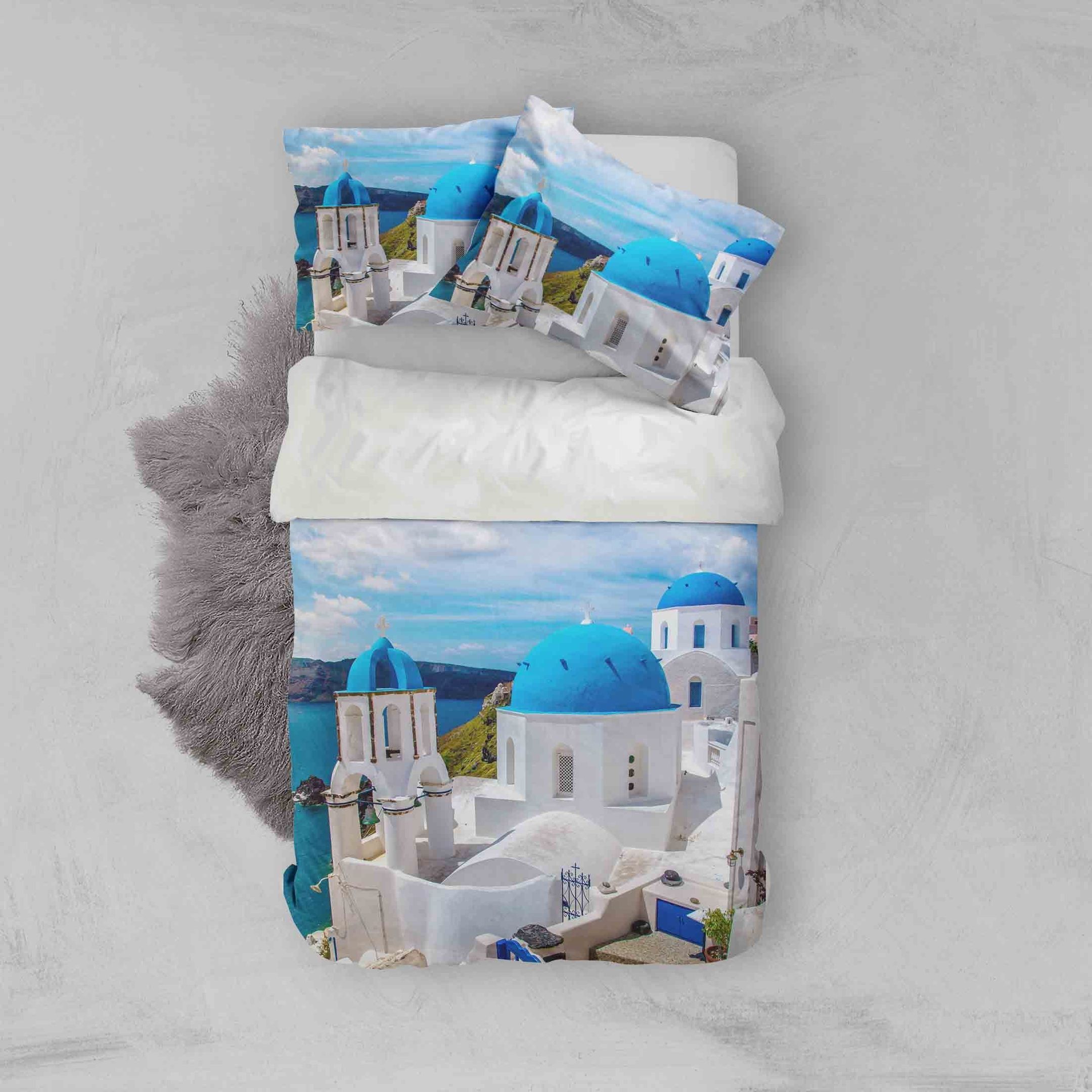 3d Seaside Scenic Bedding Set