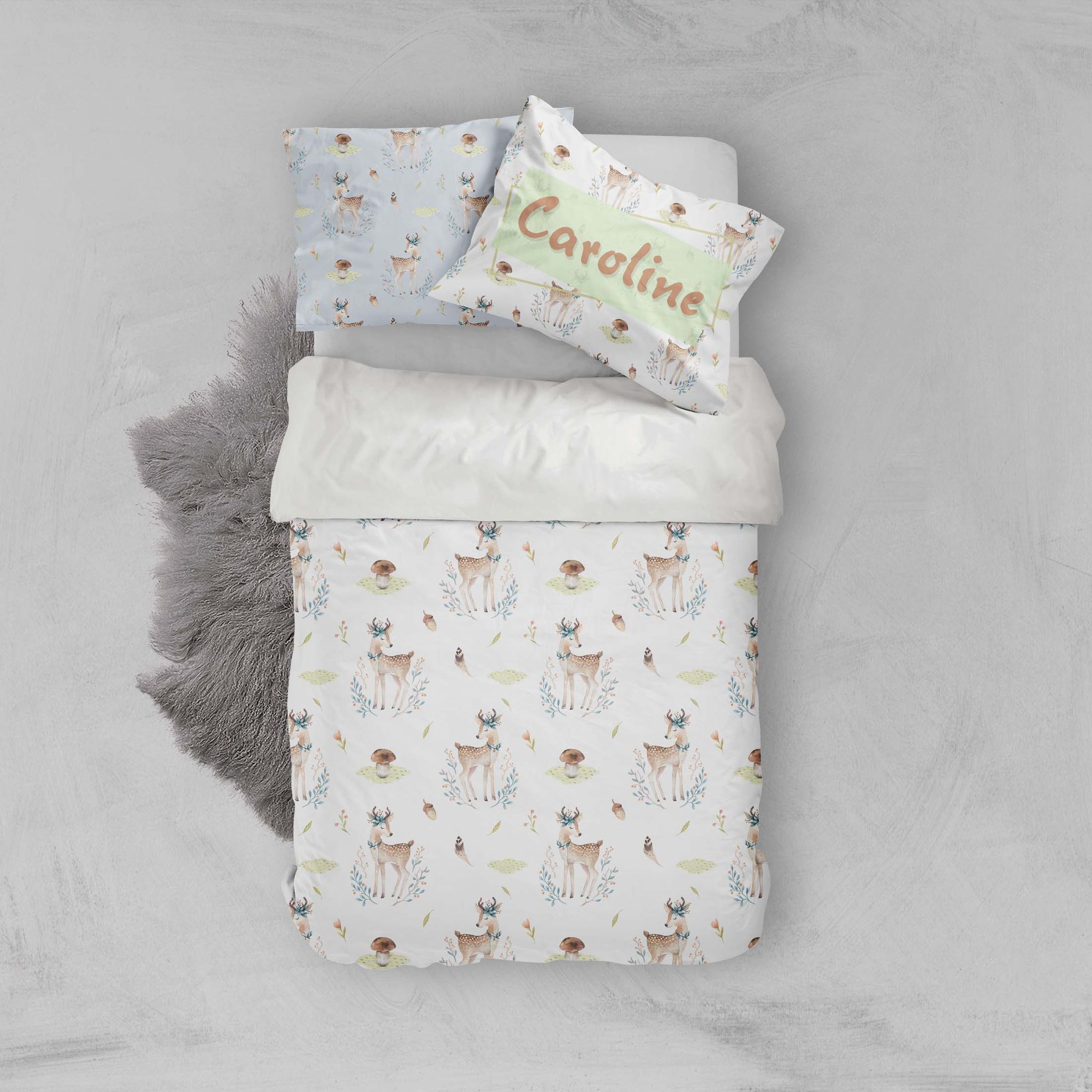 3d Sika Mushroom Bedding Set