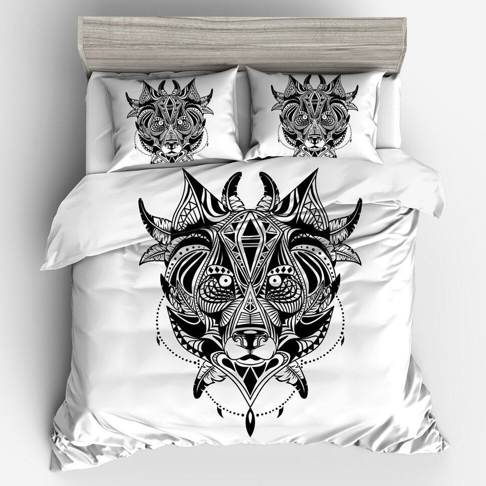 3d Skull Bedding Set