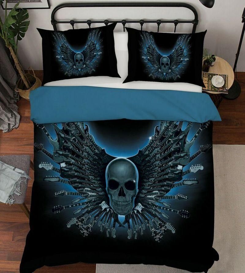 3D Skull Strings Bedding Set