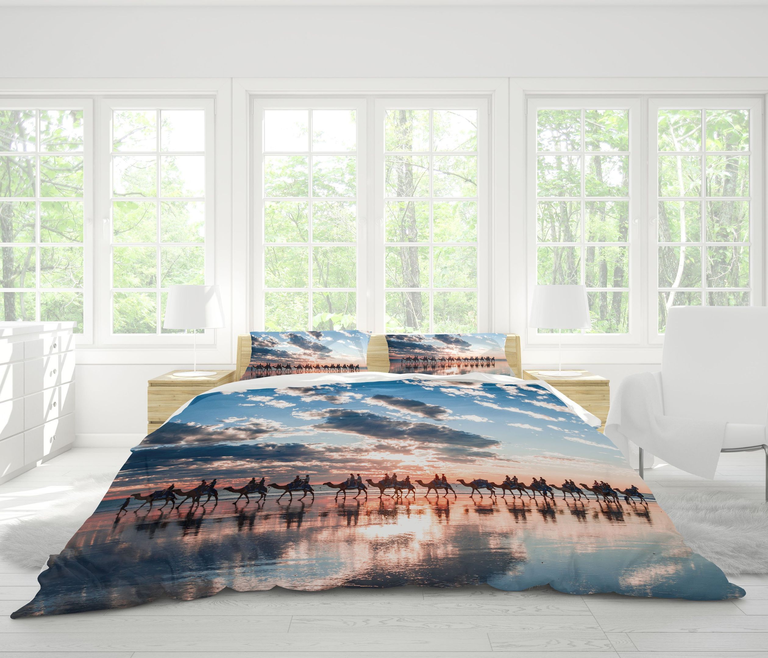 3d Sky Camel Bedding Set