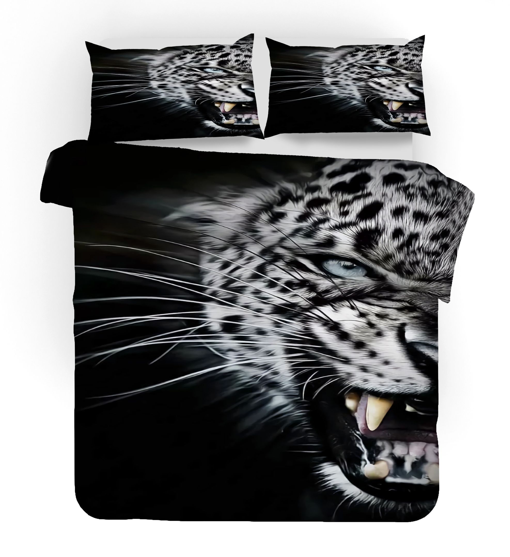 3d Snow Leopard Bedding Set