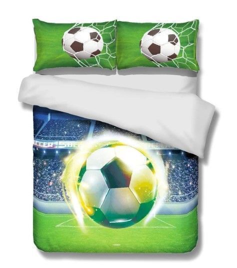 3d Soccer Bedding Set