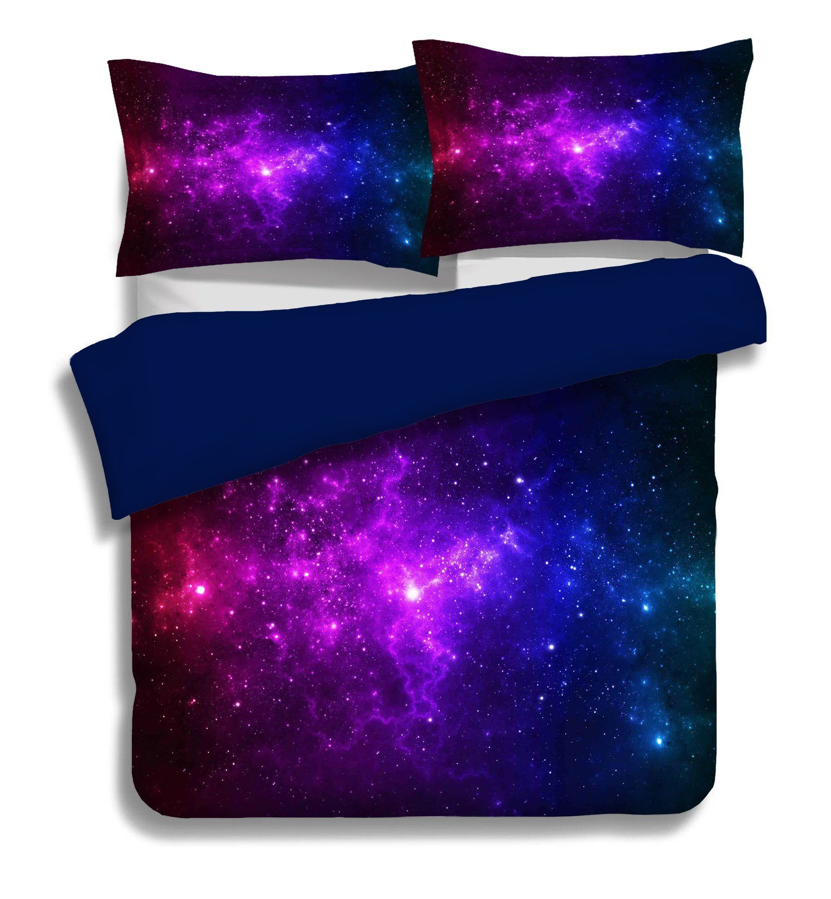 3d Starry Sky Universe Nebula Bedding Set