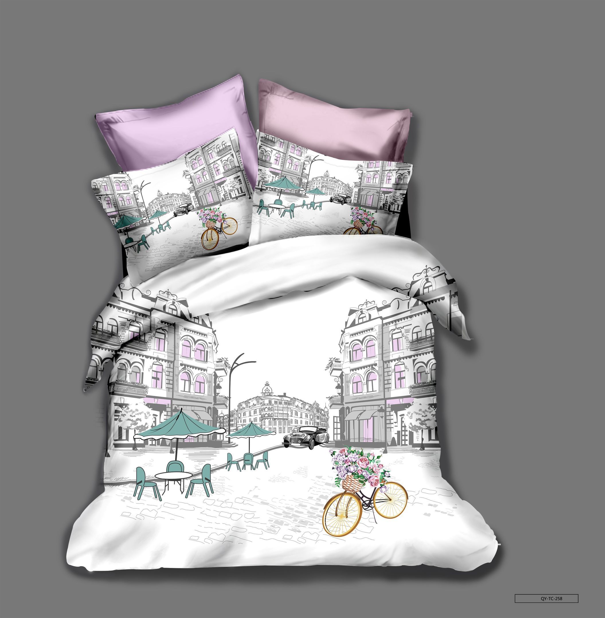 3d Street Life Bedding Set