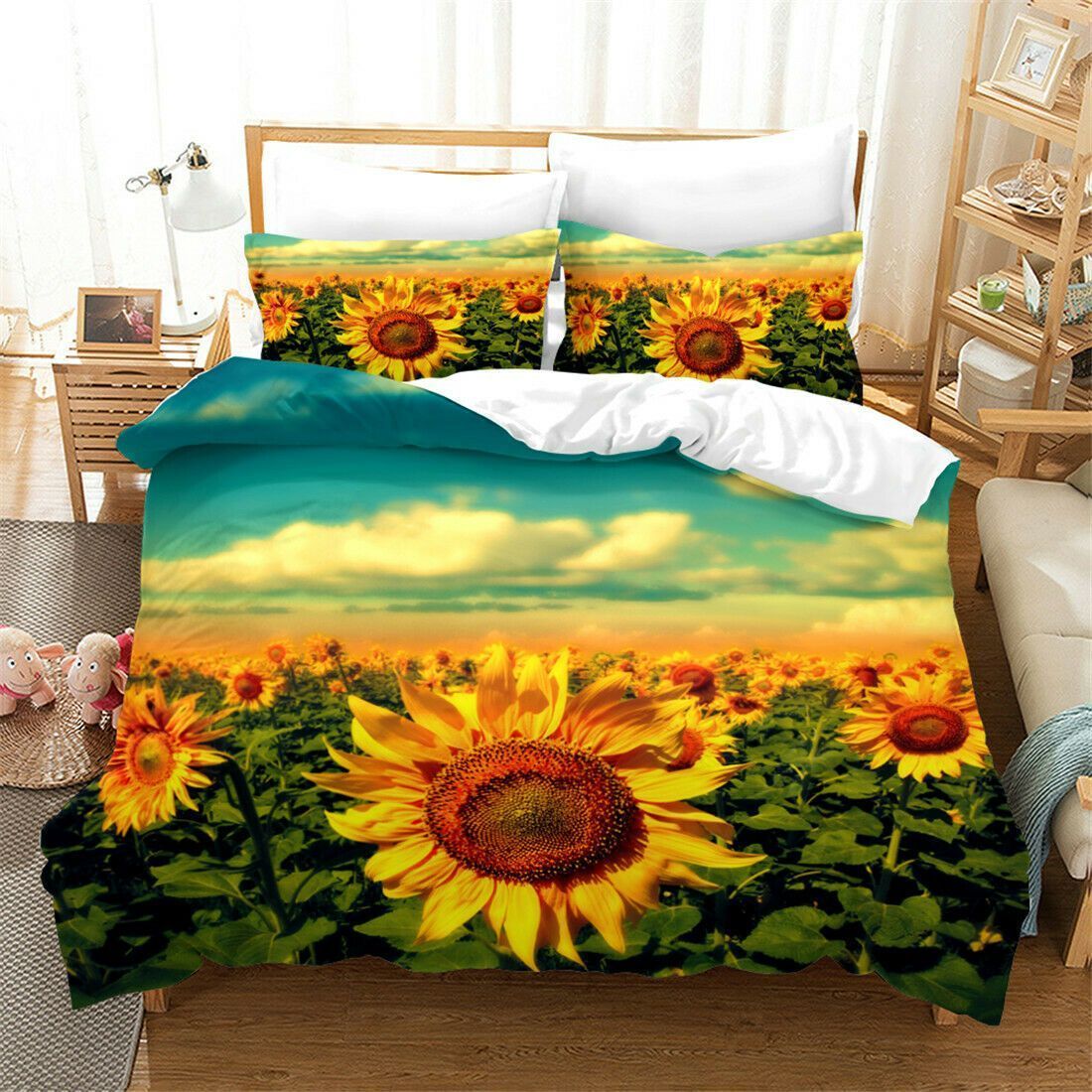 3d Sunflower Bedding Set