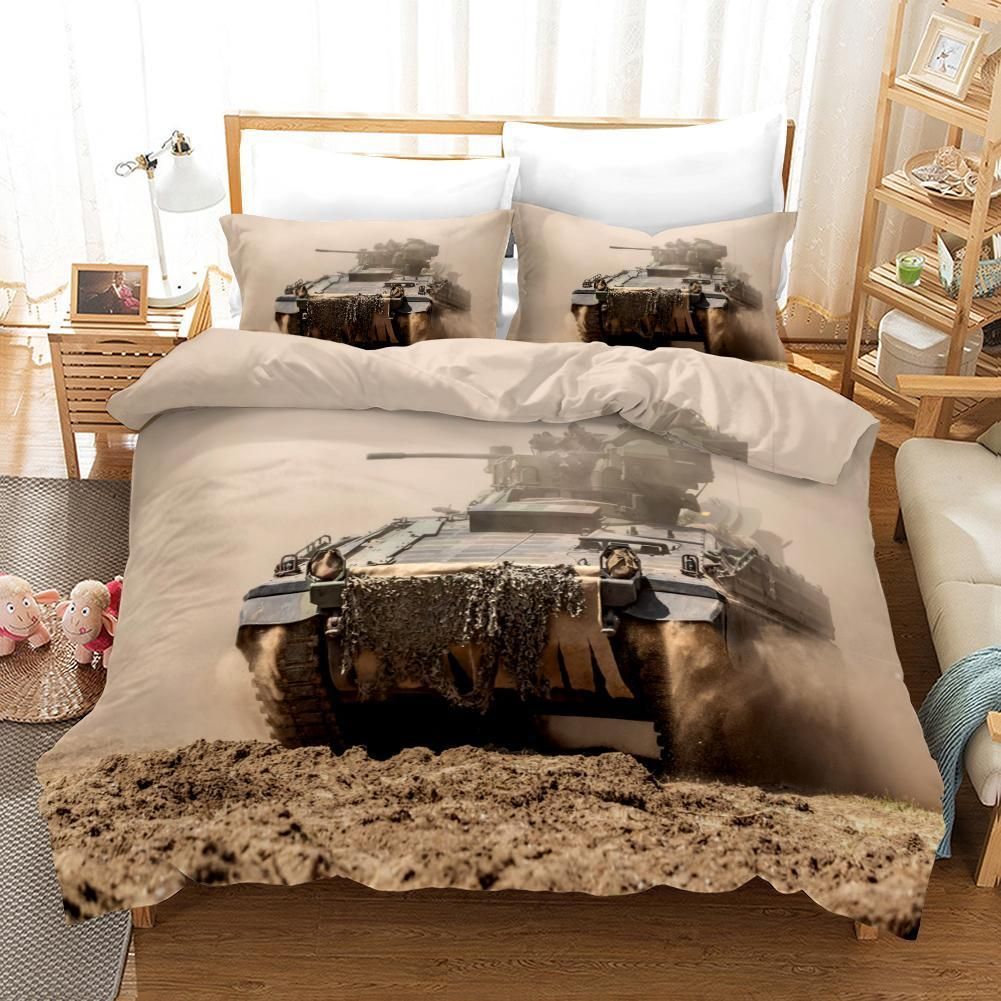 3d Tank Pattern Bedding Set