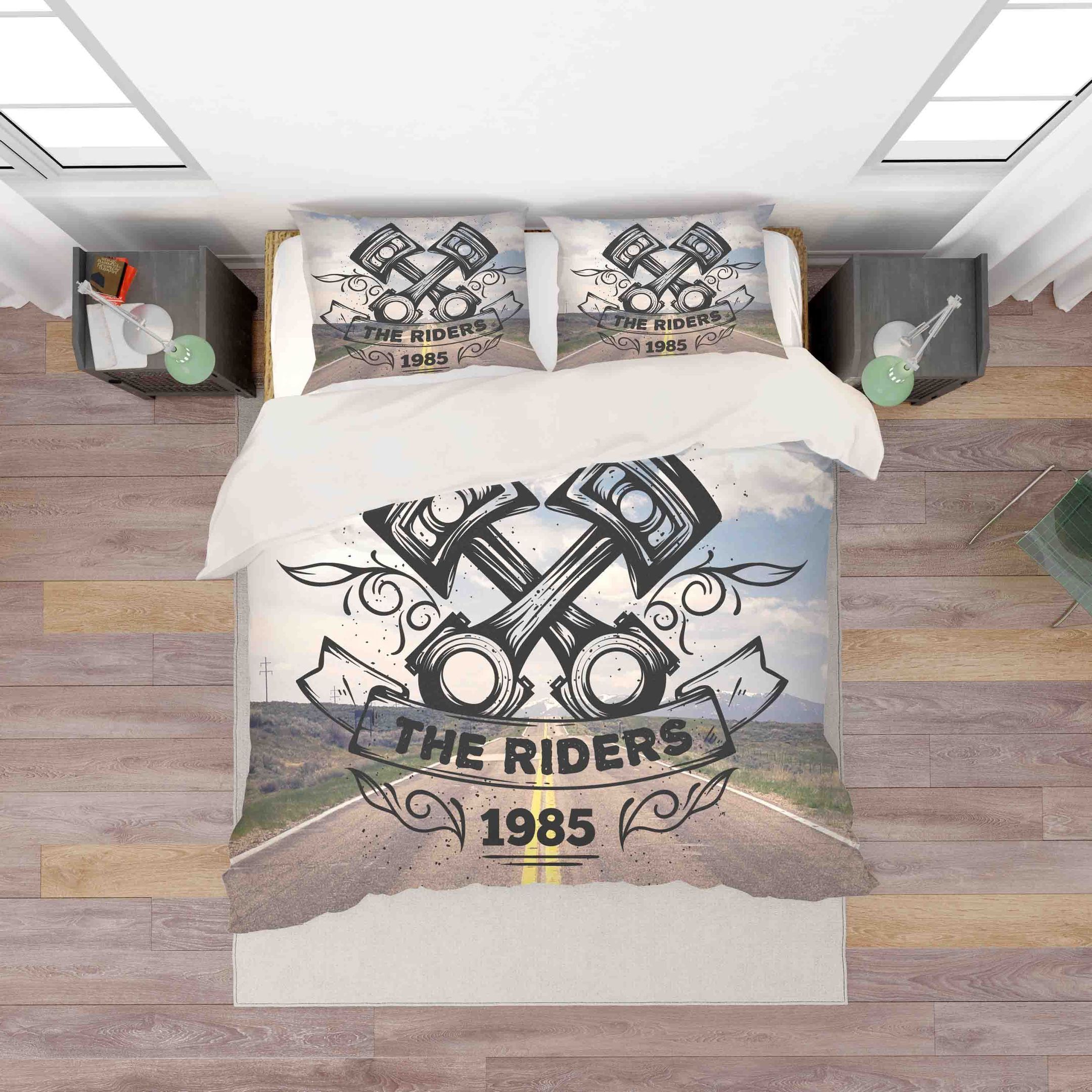 3d The Riders 1985 Bedding Set