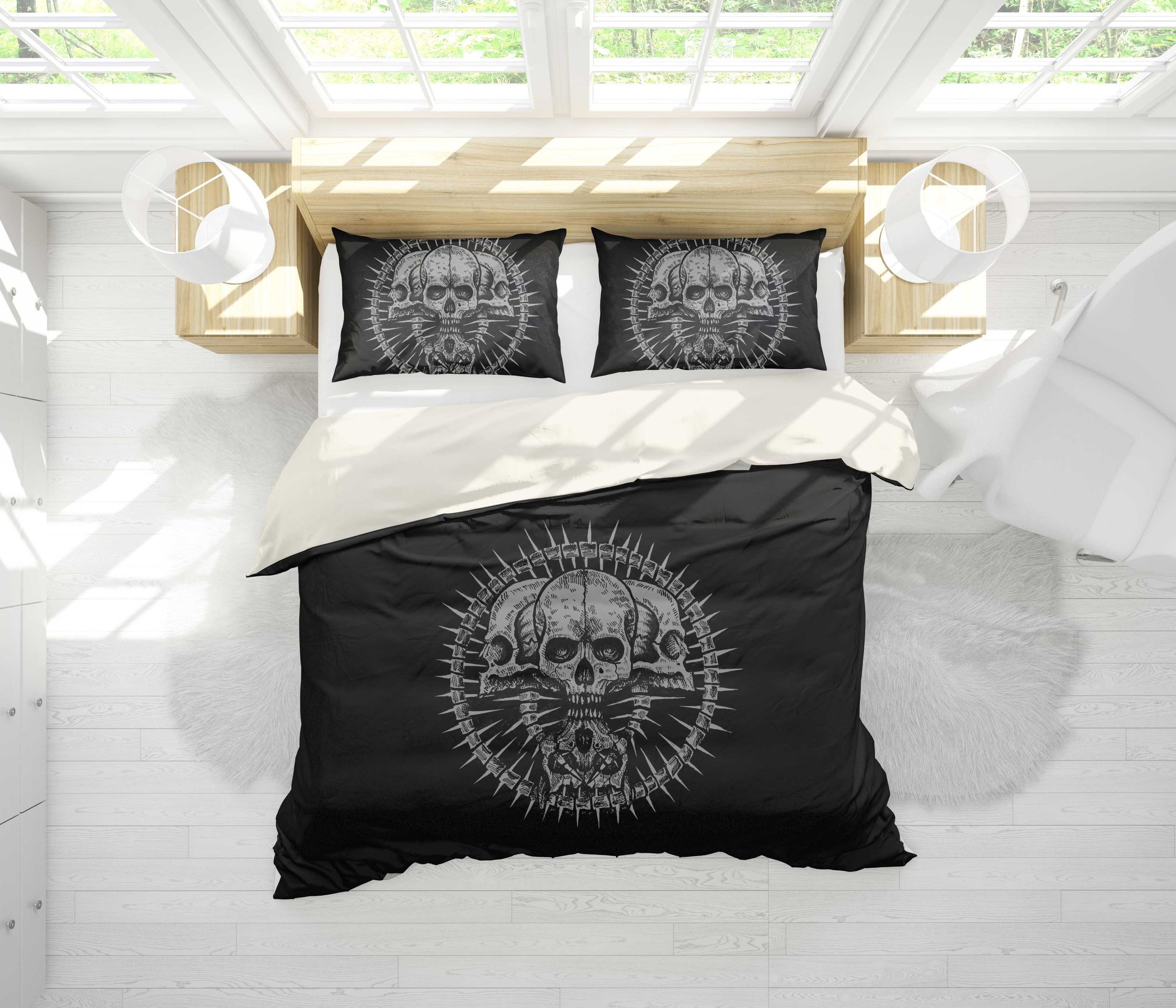 3d Thrash Metal Bedding Set
