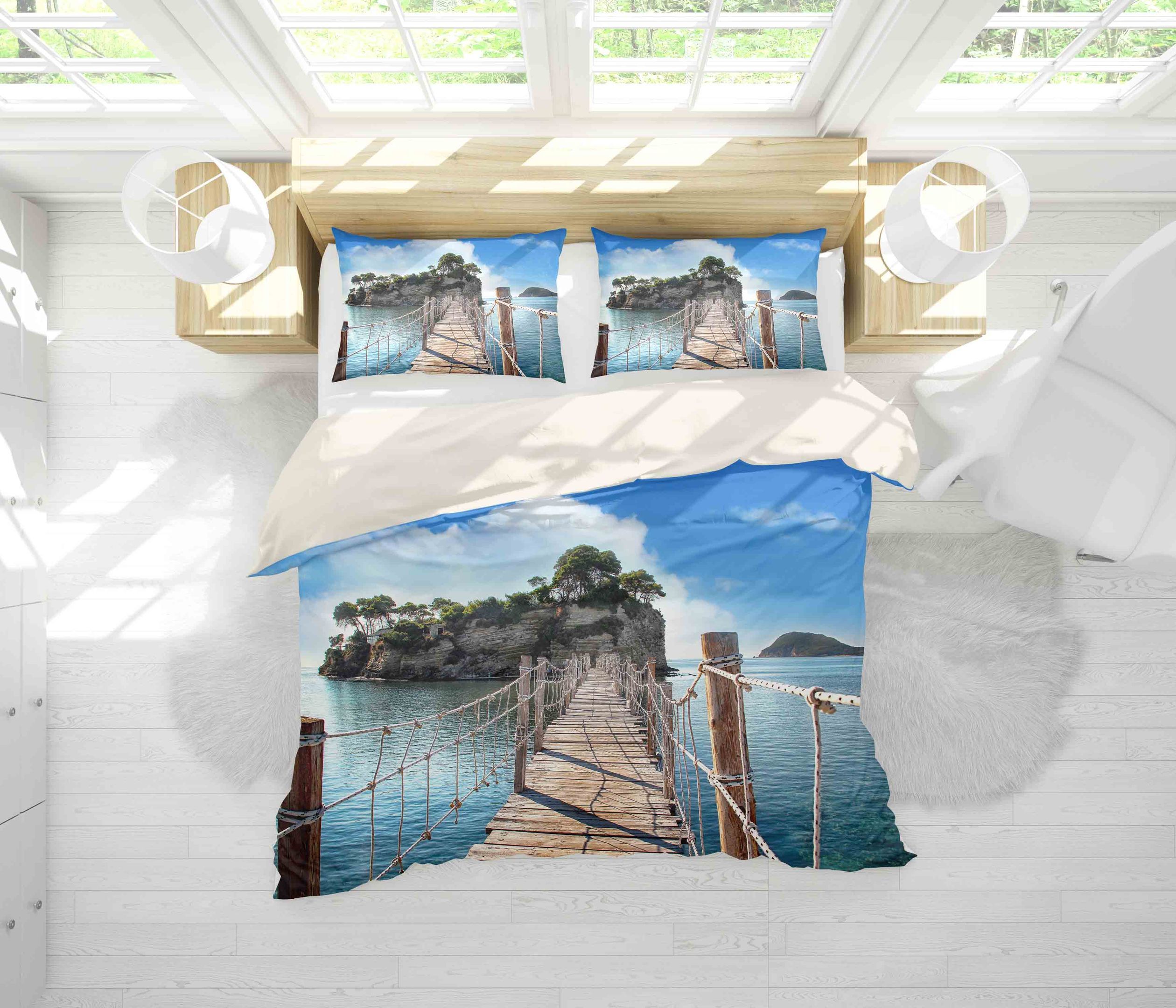 3d Trestle Sea Scenery Bedding Set