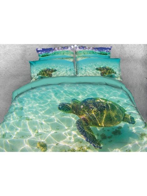 3D Turtle Bedding Set