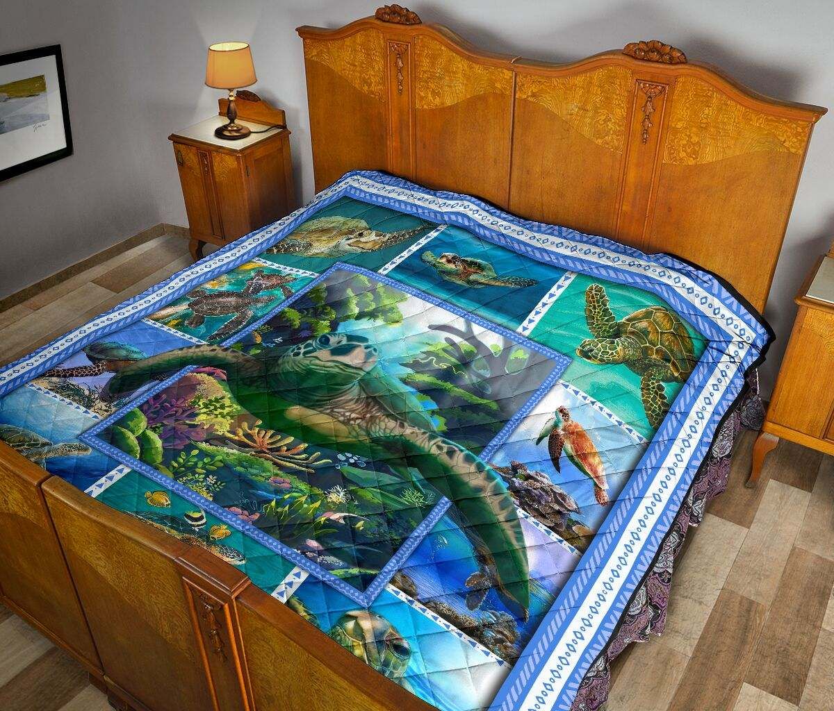 3D Turtle Quilt Blanket ABC23101021