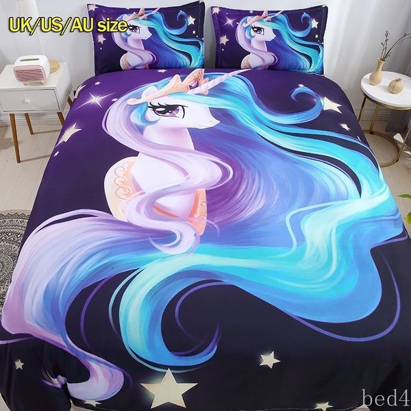 3d Unicorn Bedding Set