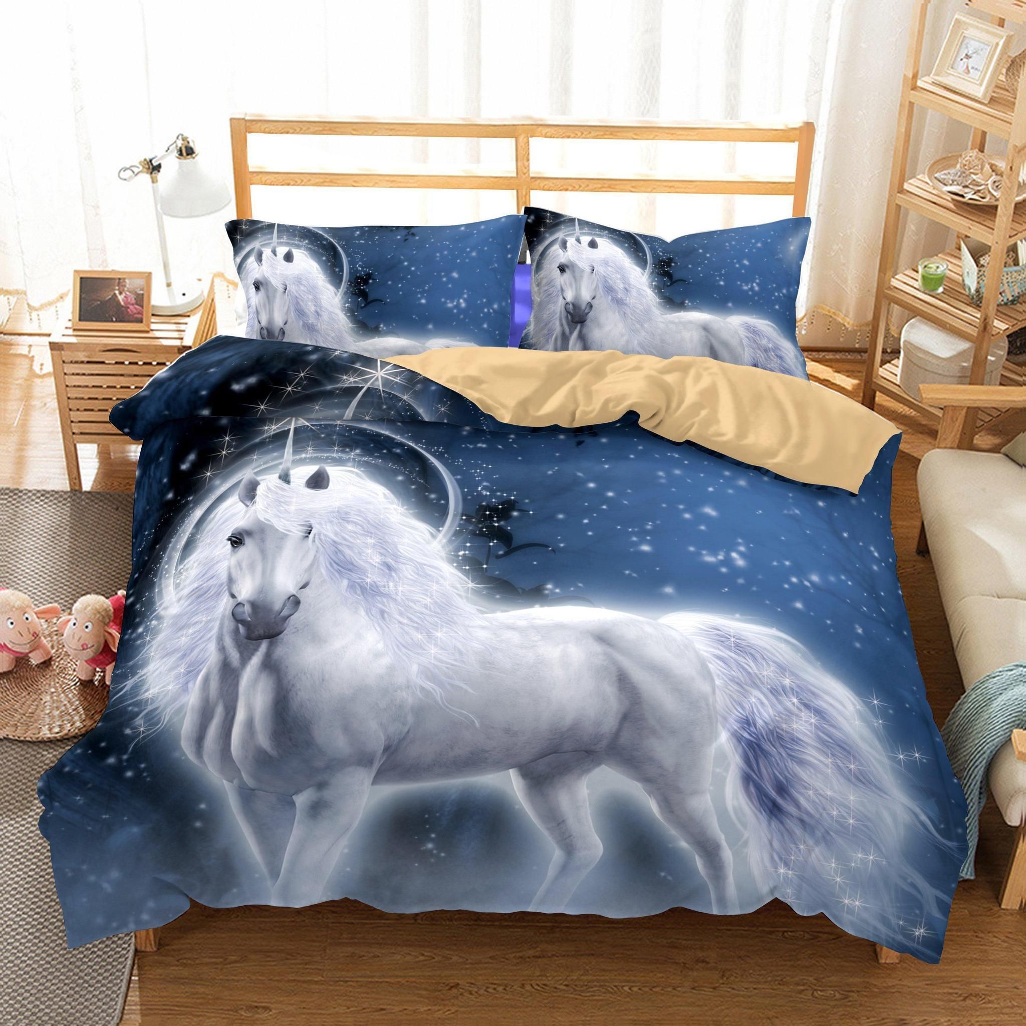 3d Unicorn Bedding Set