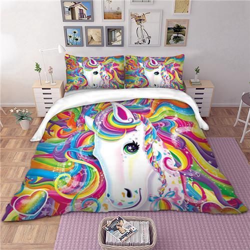 3D UNICORN Bedding Set