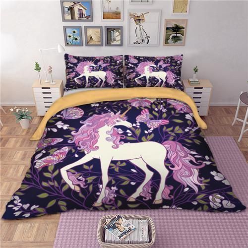 3D UNICORN Bedding Set