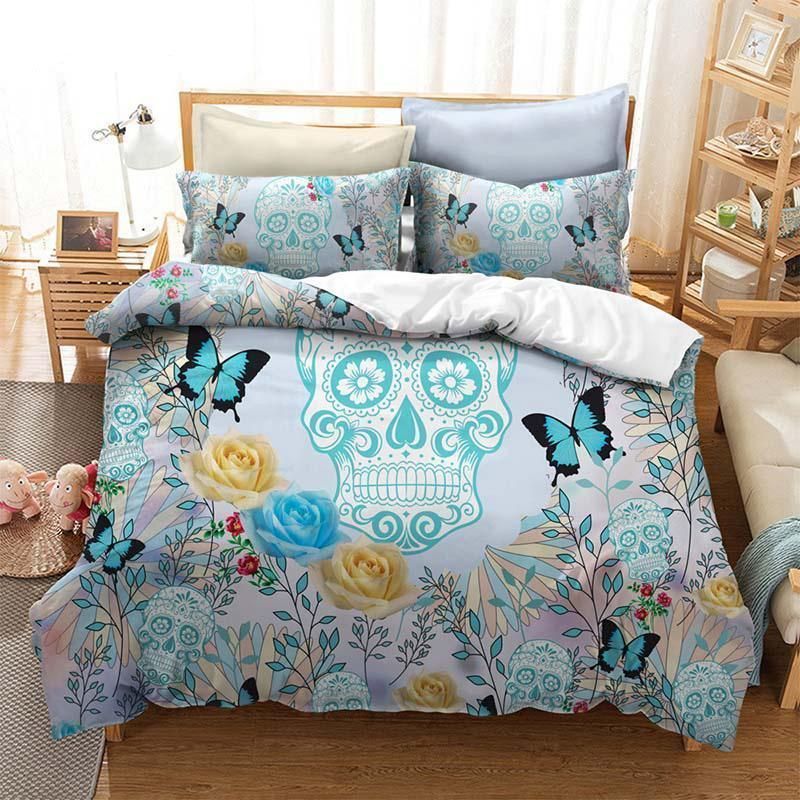 3D Watercolor Flower Bedding Set