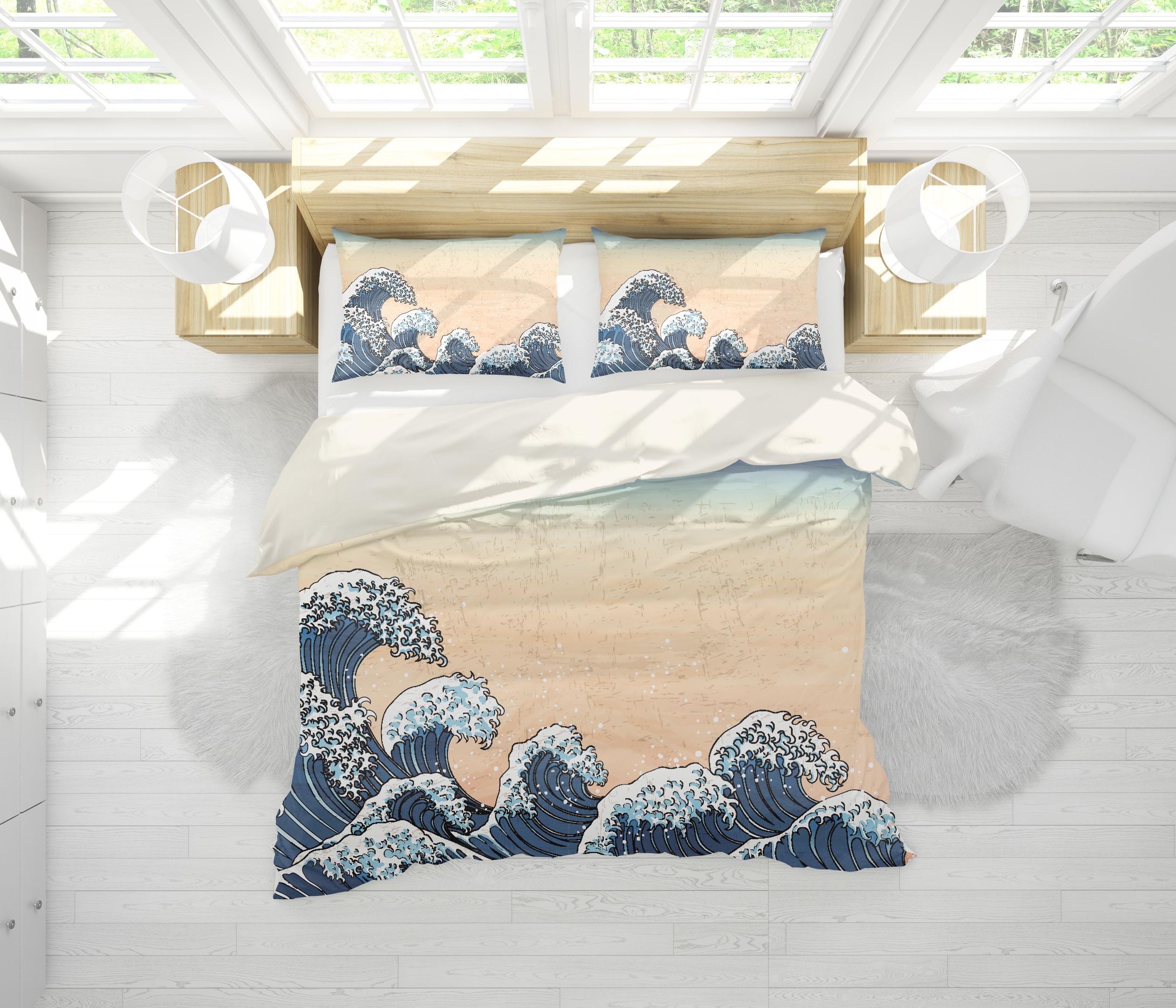 3d Wave Ocean Bedding Set