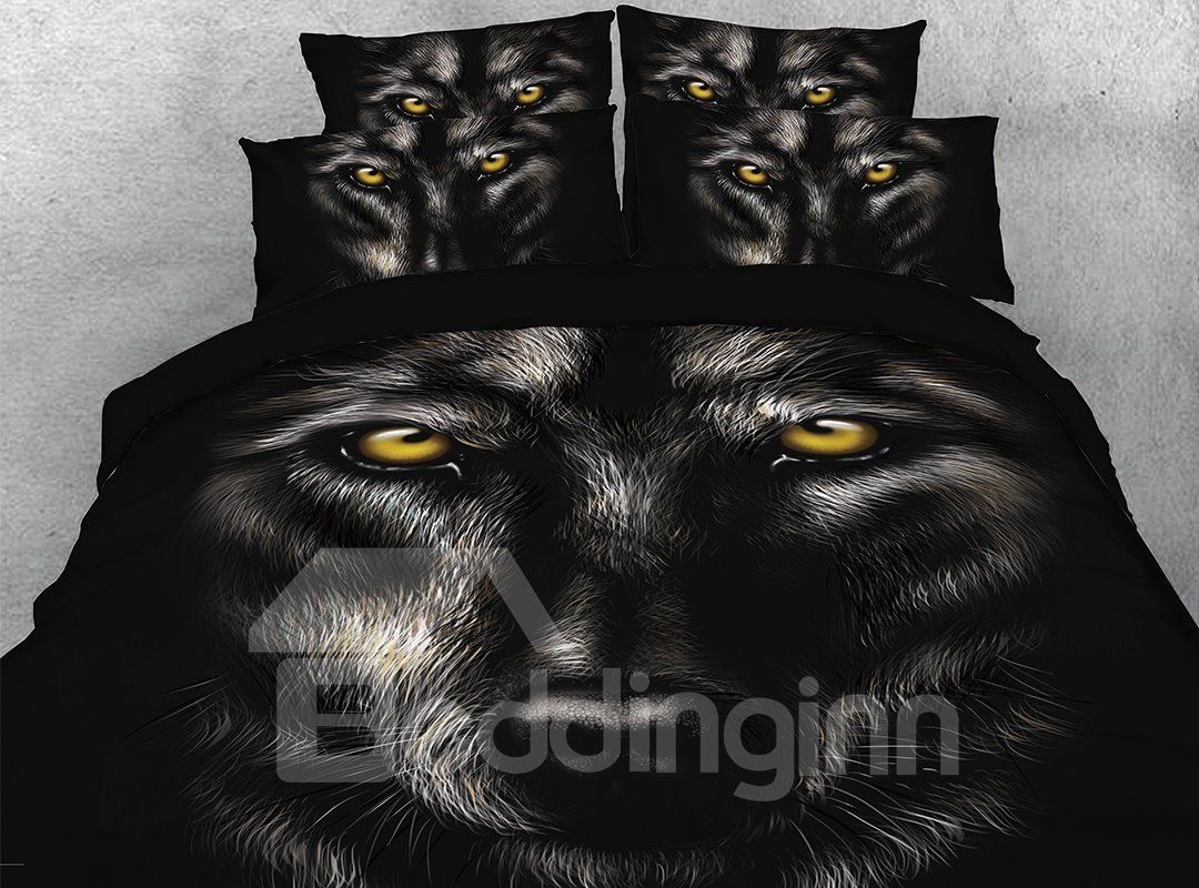 3D Wild Wolf Bedding Set