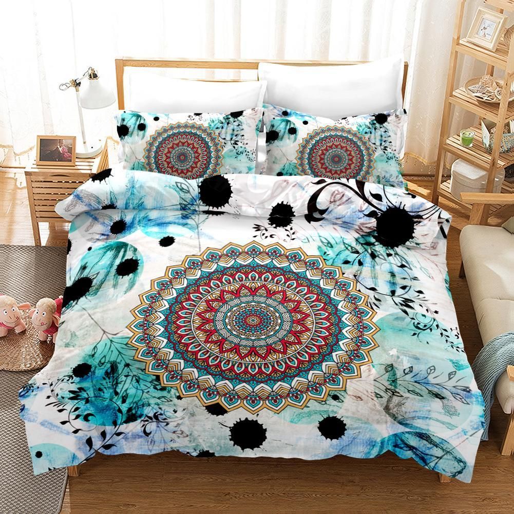 3d Wind Chimes Green Leaves Bedding Set