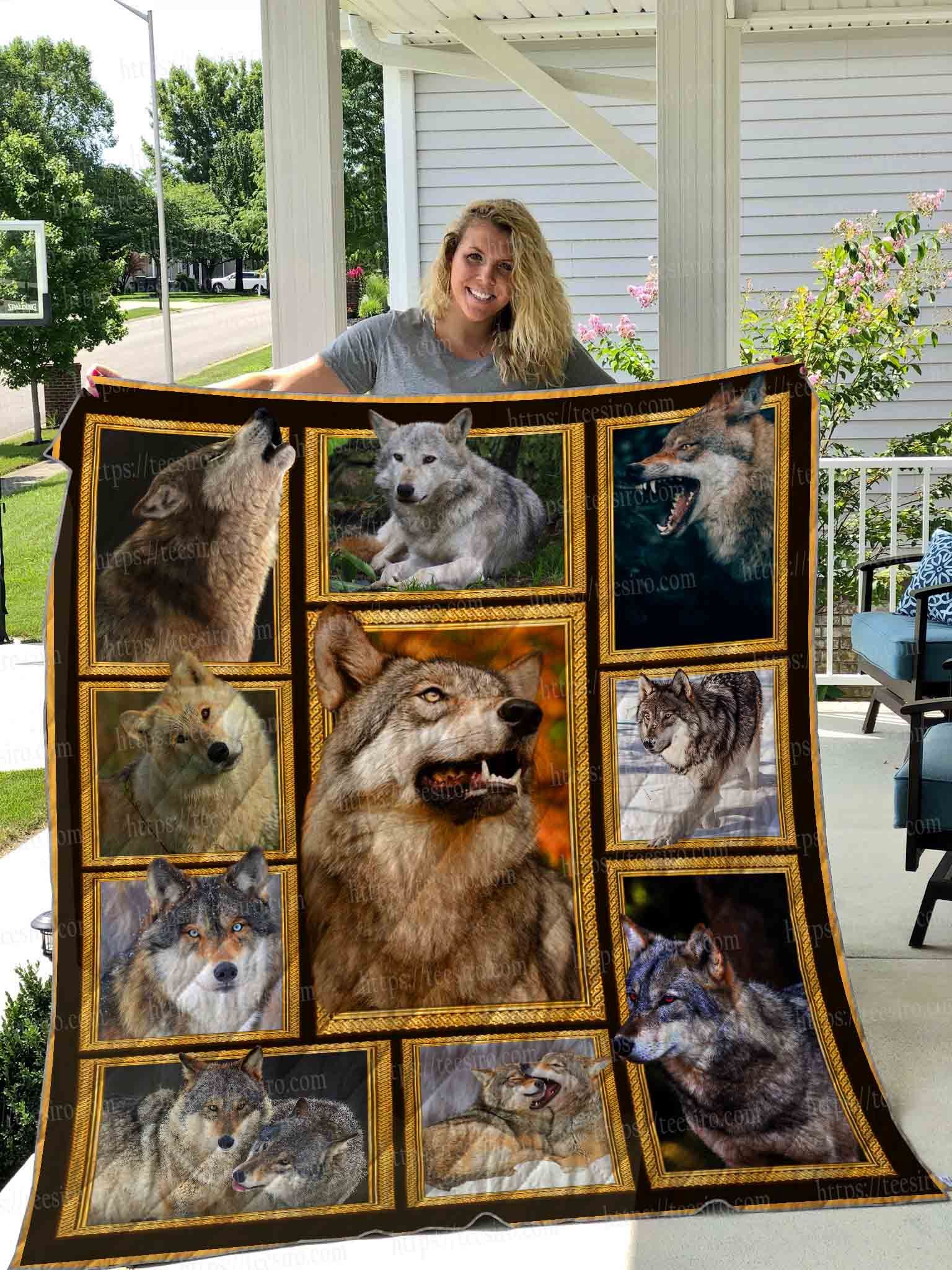 3D Wolf Quilt Blanket DHC1501680VT