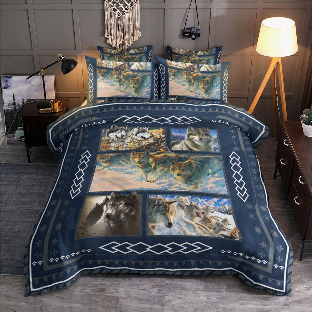 3D Wolf Bedding Set