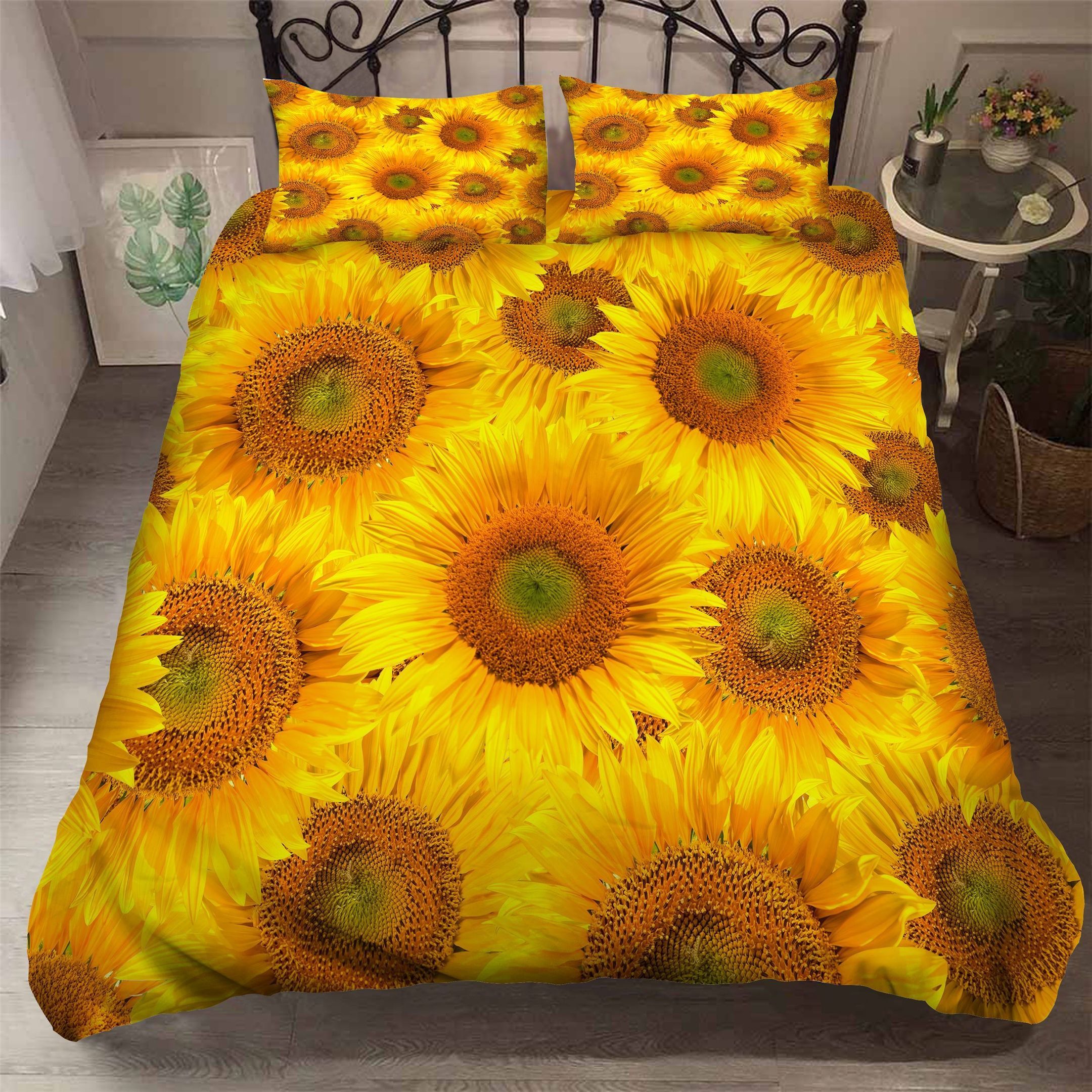 3d Yellow Sunflowers Bedding Set