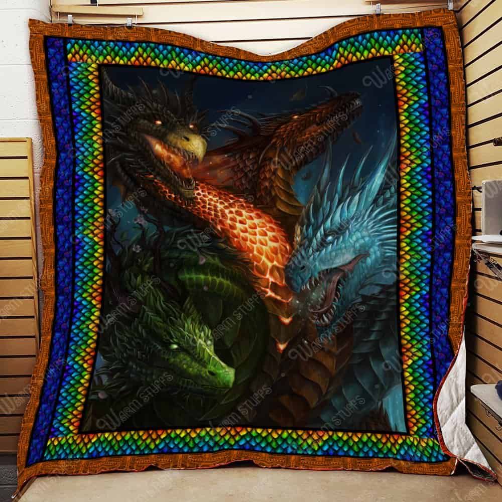 4 Dragon Quilt Blanket Dhc1312226Dd