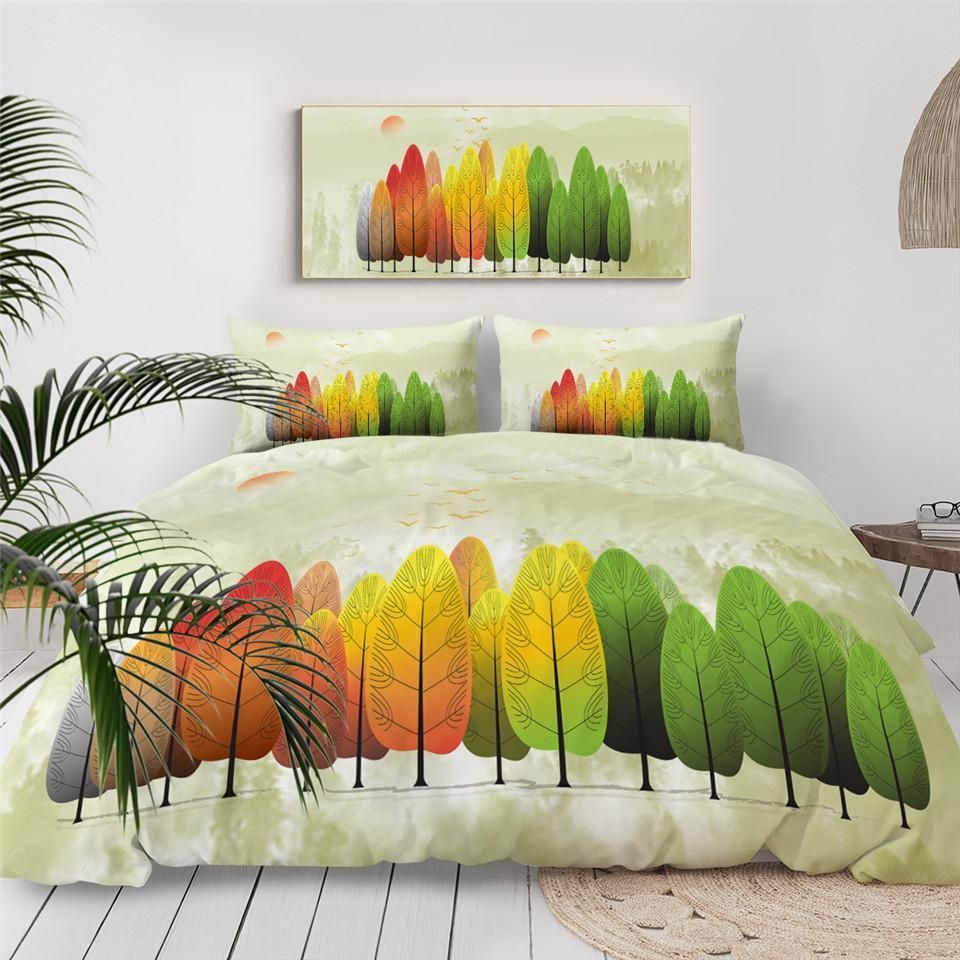 4 Season Trees Bedding Set