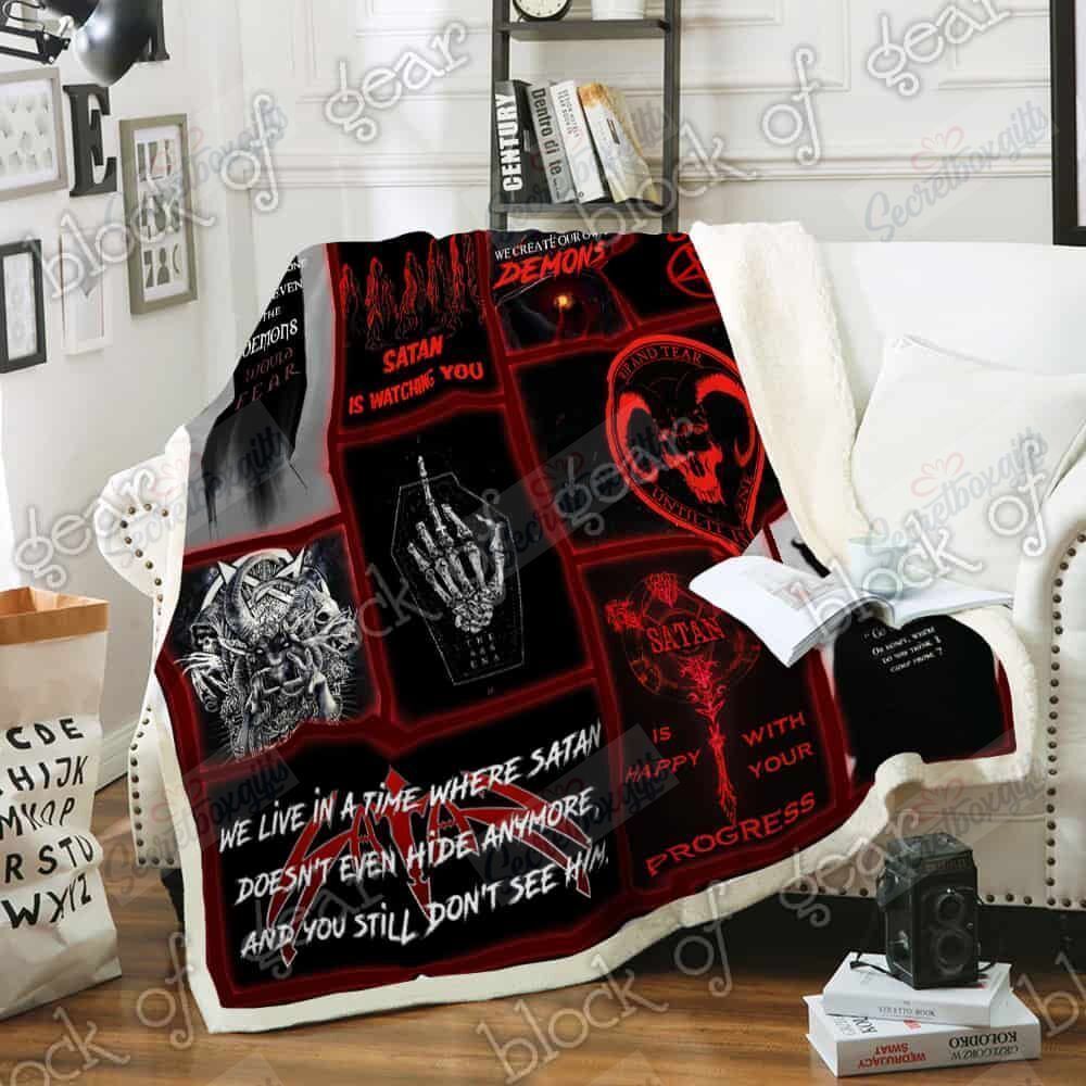 666 Satan Fleece Blanket