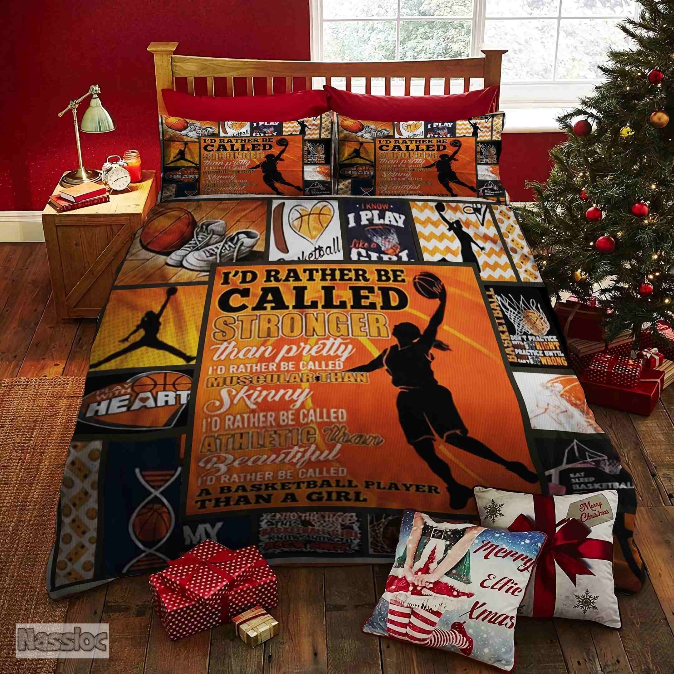 A Basketball Player Than A Girl Bedding Set