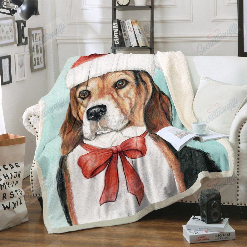 A Beagle Christmas Fleece Blanket