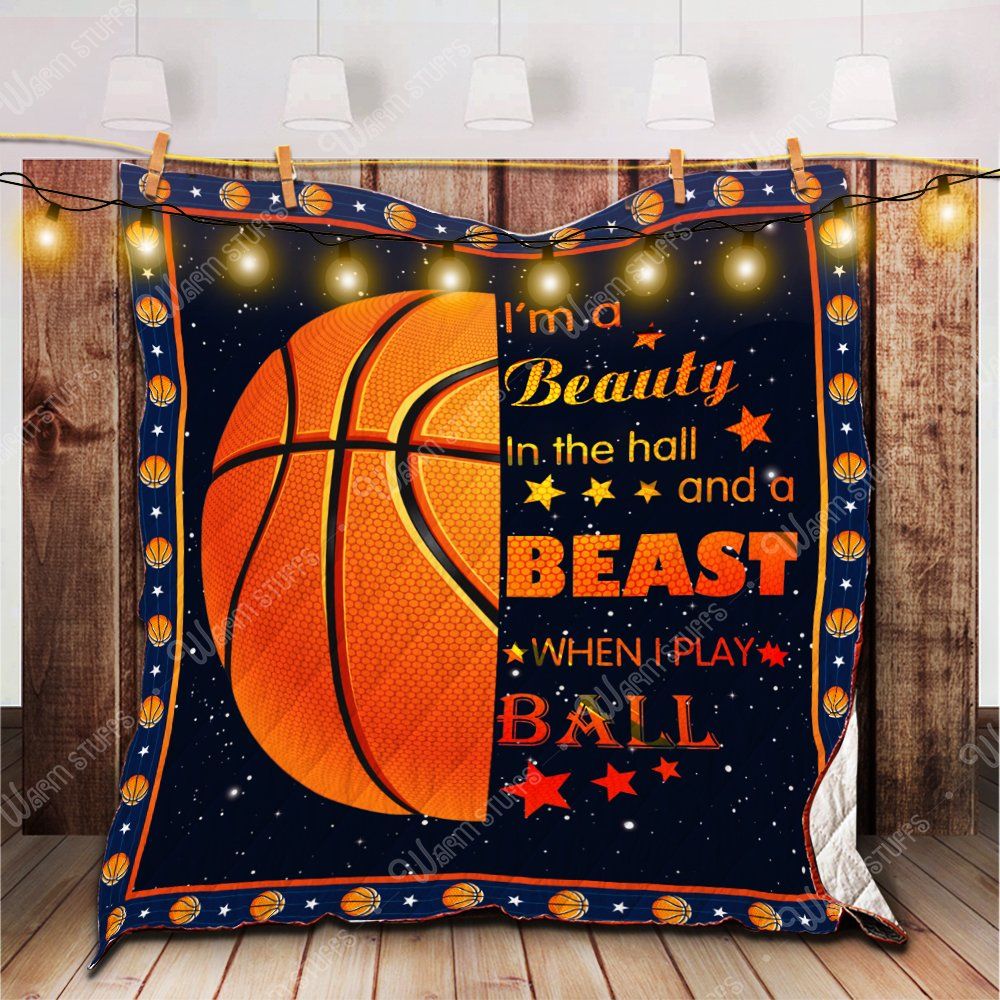 A Beast When I Play Basketball Quilt Blanket Kp Dhc1312540Dd