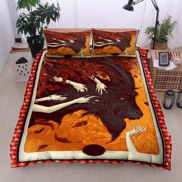 A Big Black Goat Bedding Set