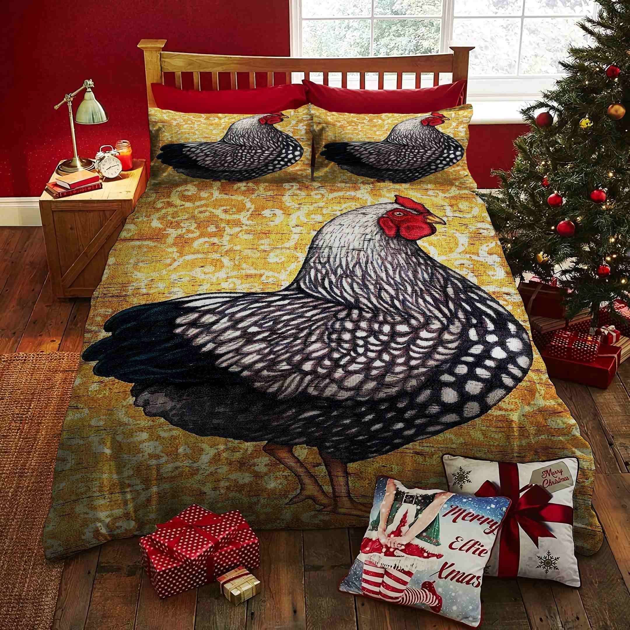 A Big Chicken Bedding Set