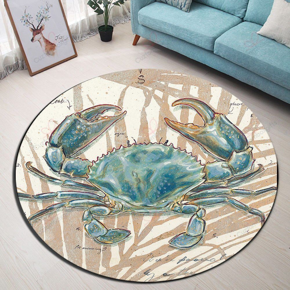A Big Crab Round Carpet