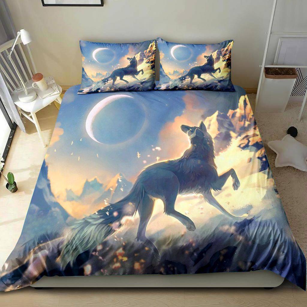 A Big Fox In Snow Bedding Set