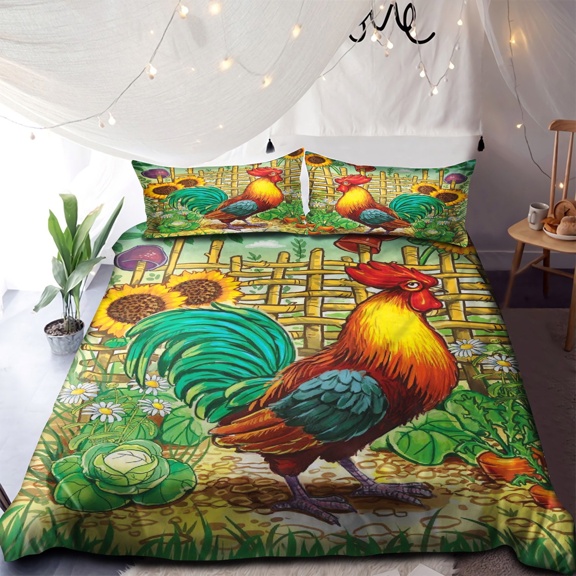 A Big Rooster Bedding Set