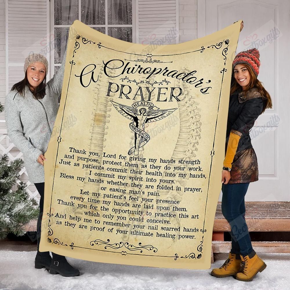 A Chiropractor’s Prayer Fleece Blanket