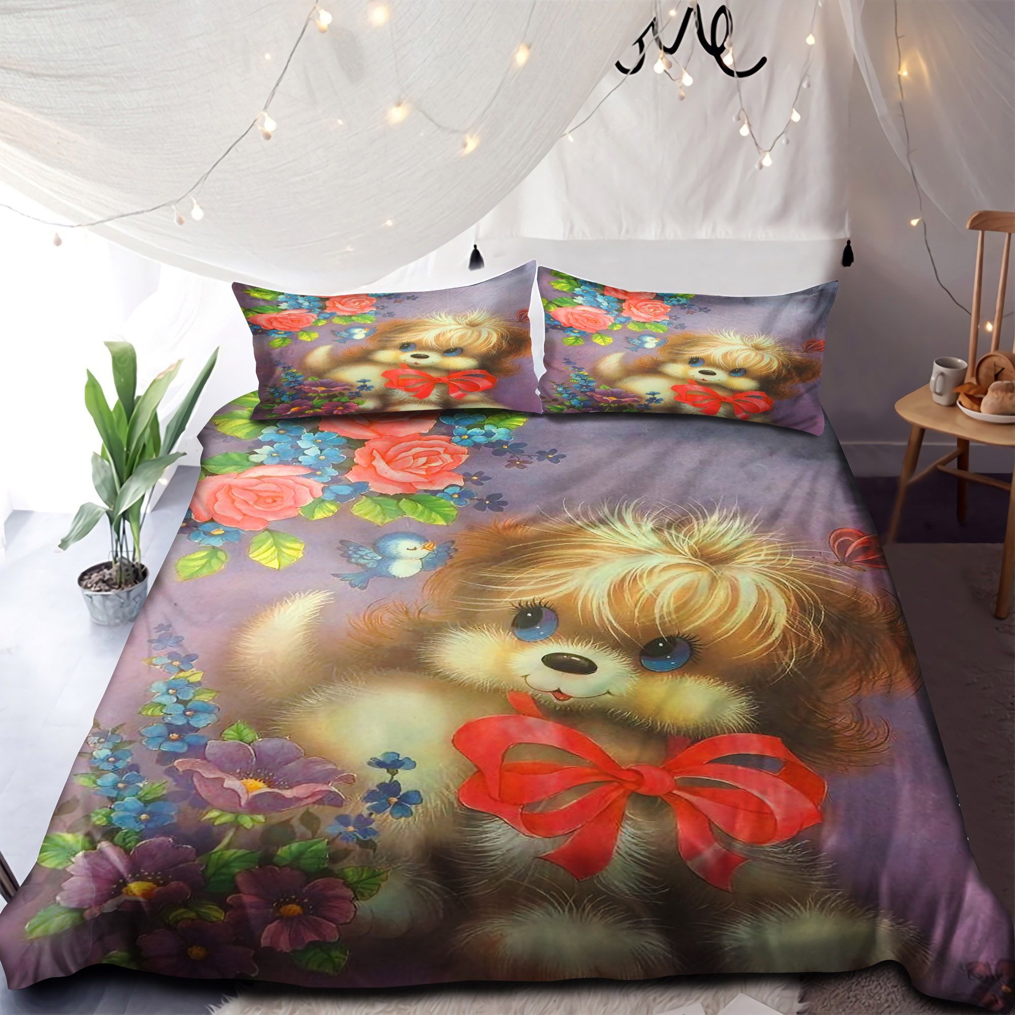 A Cute Dog Bedding Set
