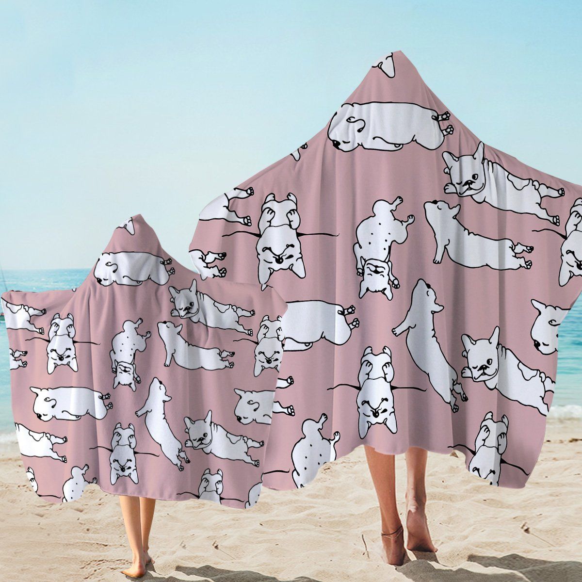 A Dog’s Thing Pink Pattern Printed Hooded Towel