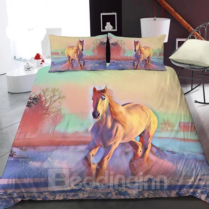 A Fantastic Galloping Horse Bedding Set