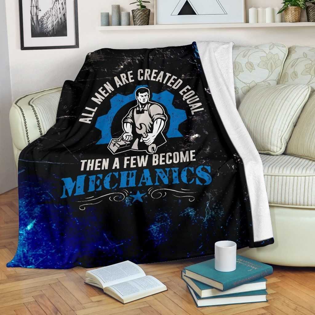 A Few Became Mechanics Sherpa Fleece Blanket